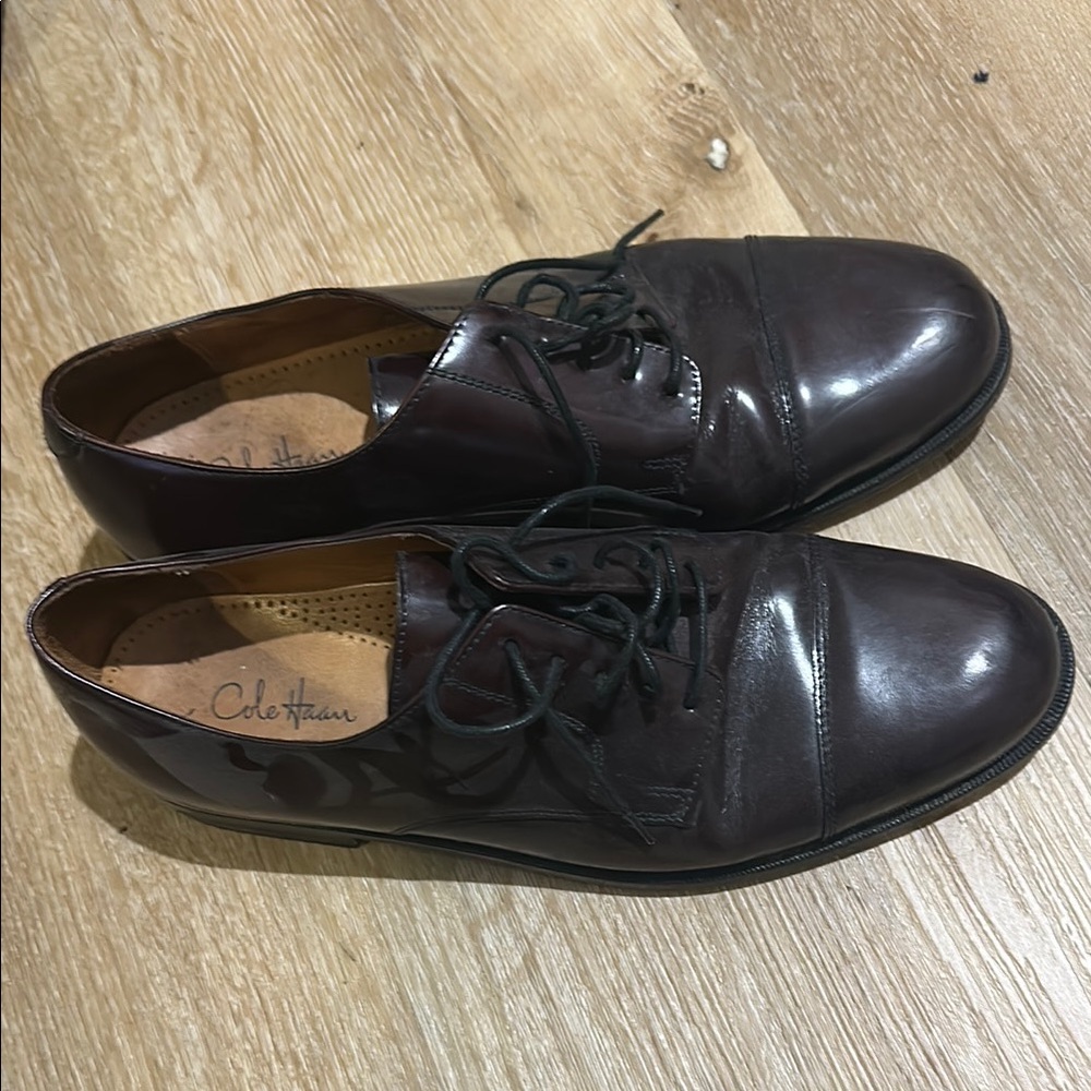 Cole Haan Men's Brown Leather Dress Shoes